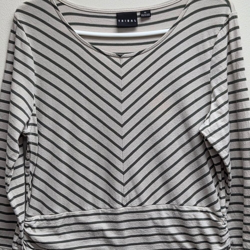 Women's XL Tribal Striped Top